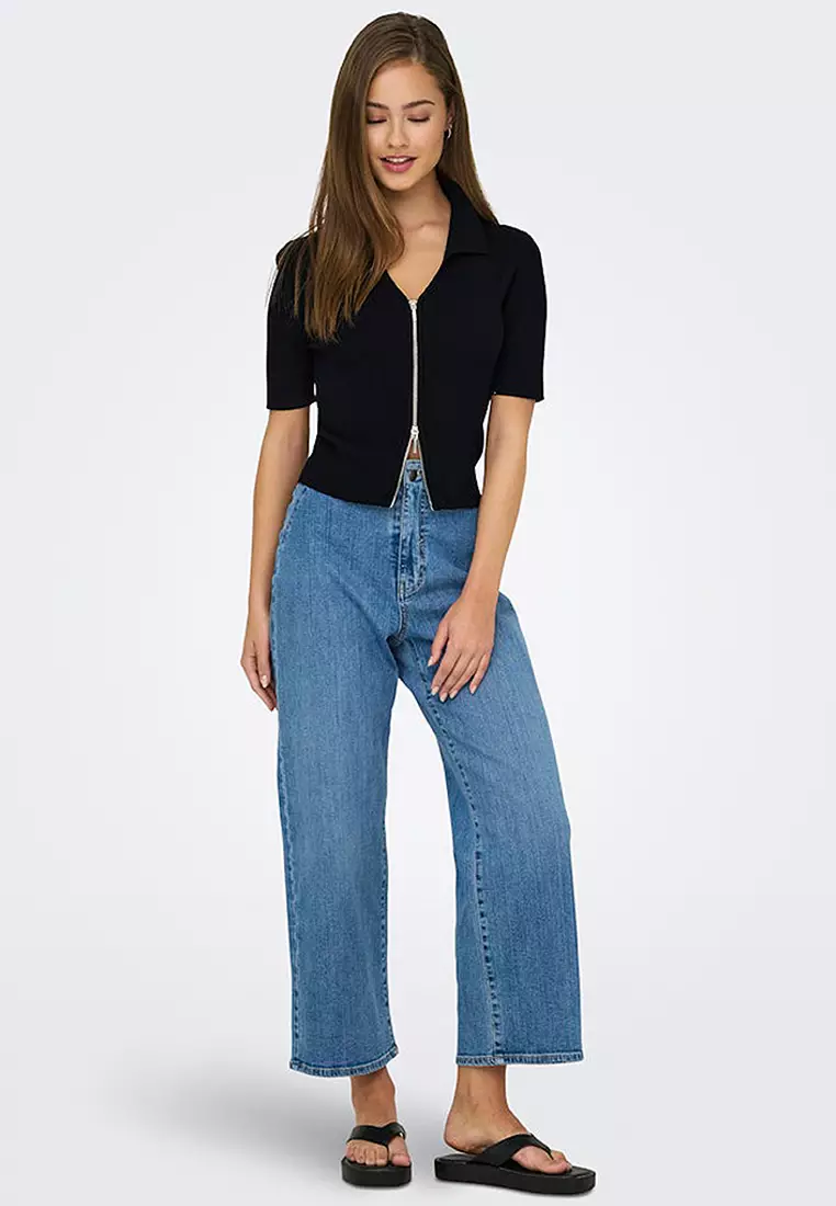 Two-Way Zip Cardigan