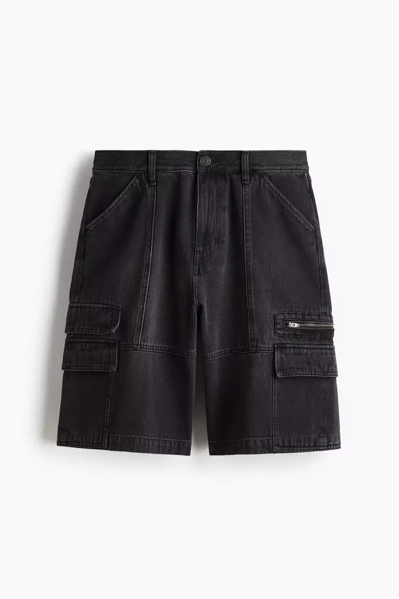 Loose Cargo Denim shorts