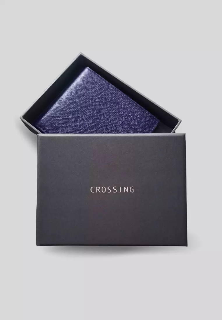 Crossing Elite Bi-fold Leather Wallet [12 Card Slots] RFID - Jeans