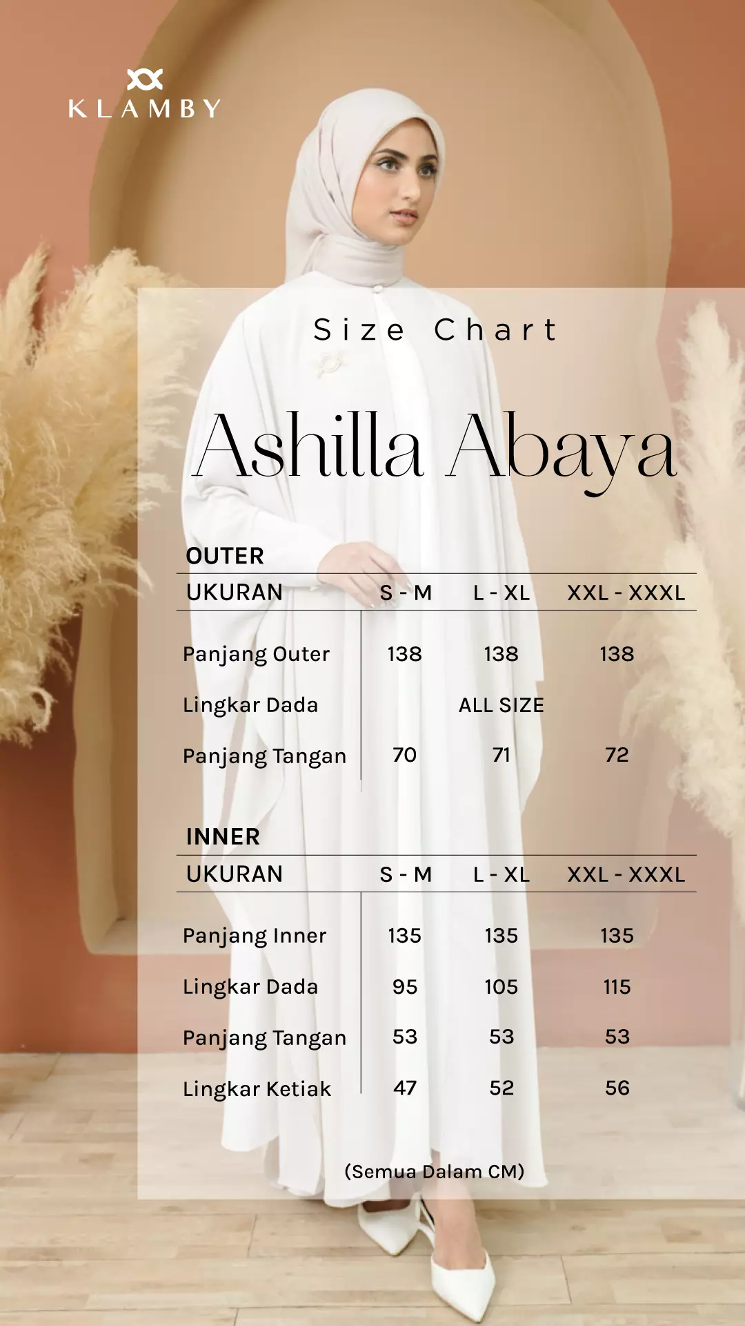 Klamby - Ashilla Abaya Full Set Jet Black