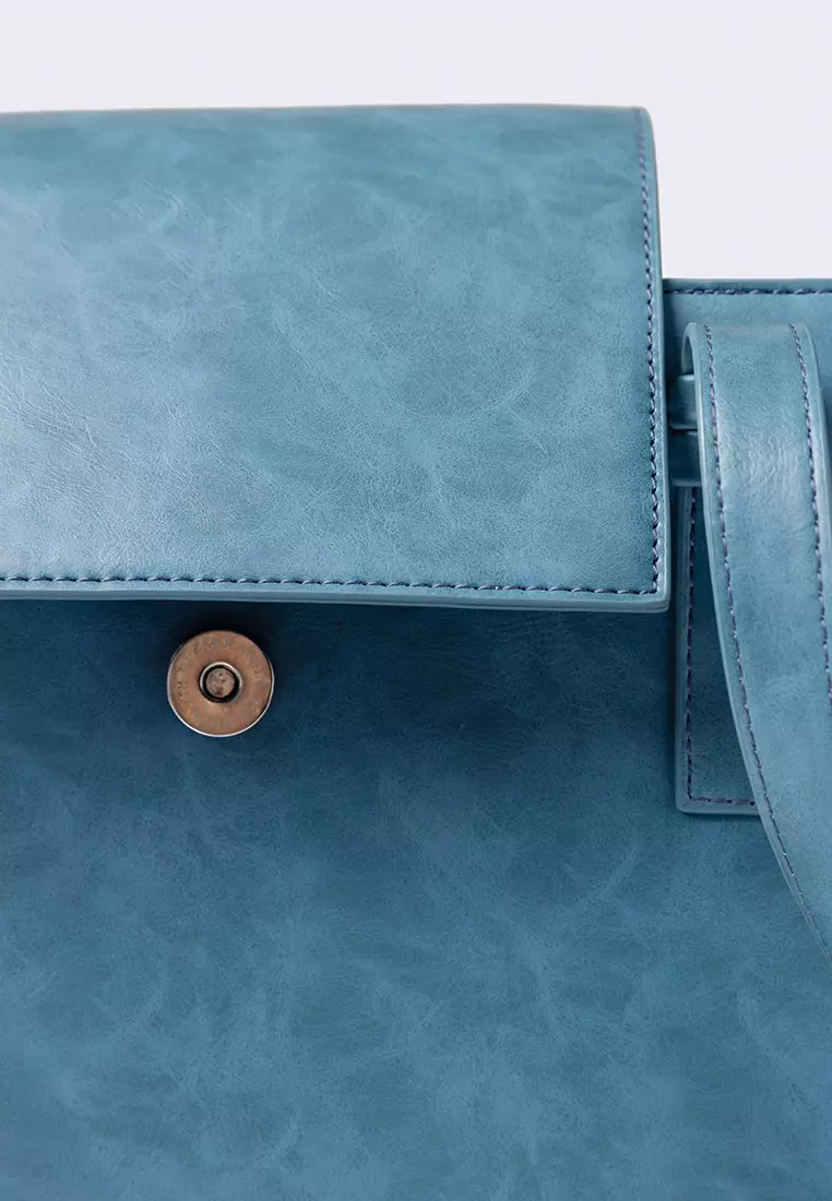 Ria Miranda Denim Blue Nina Medium Box Bag