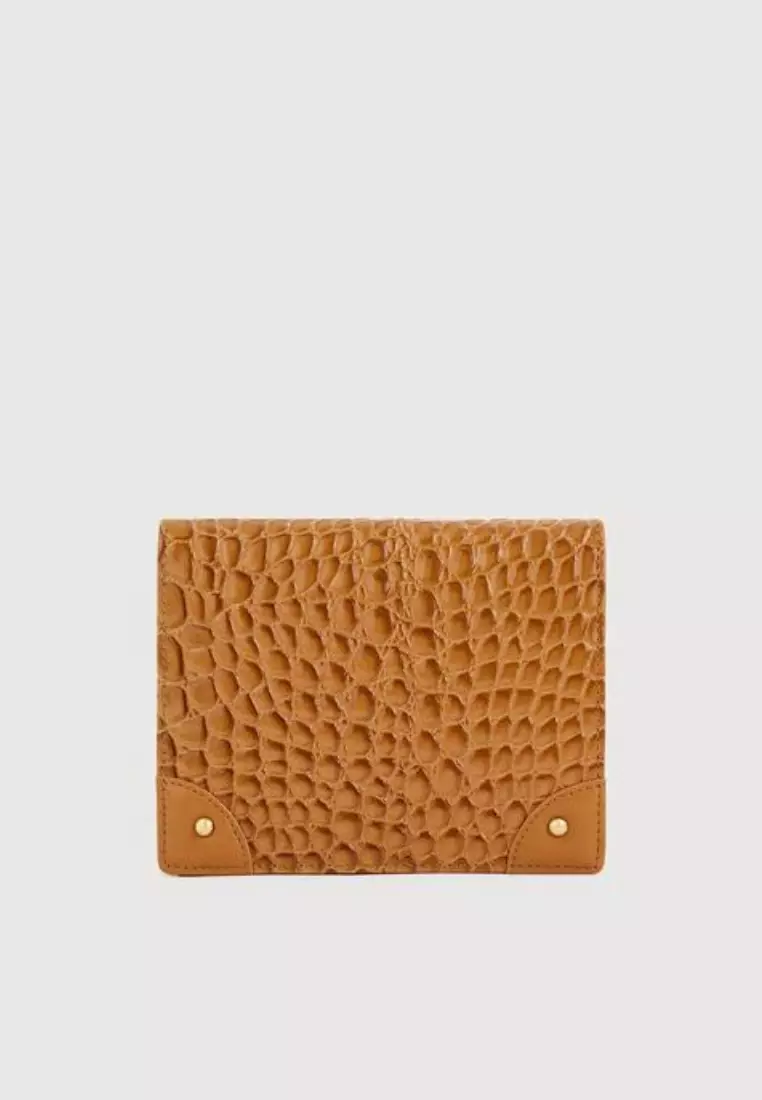 Larissa 2 Fold Short Wallet Brown