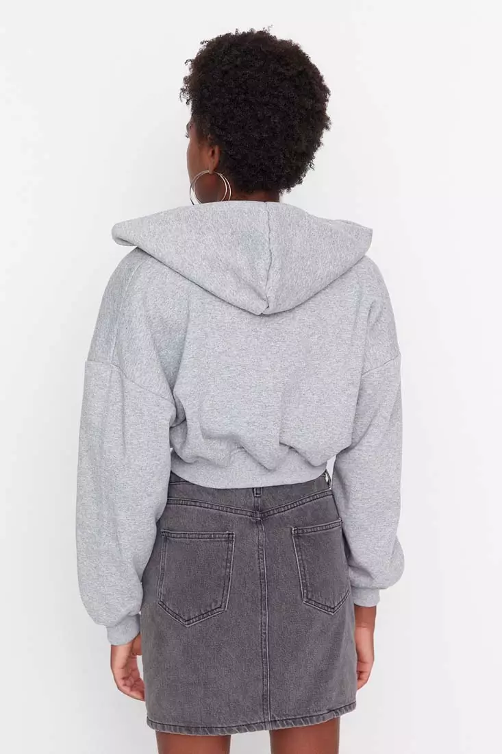 Hooded Crop Sweatshirt