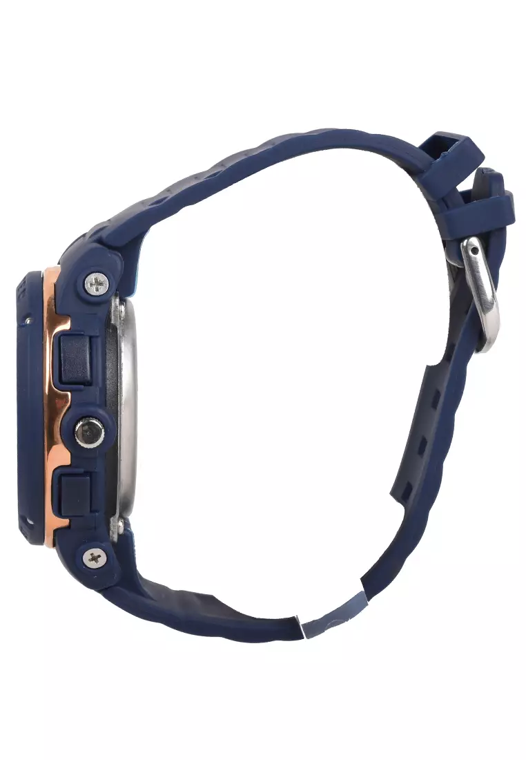 Jam Tangan Sport Wanita - Blue - Resin Strap - DG4091-E