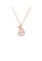 Glamorousky white Fashion Simple Plated Rose Gold Flower Pendant with Cubic Zirconia and 316L Stainless Steel Necklace 54C0DAC6182731GS_1