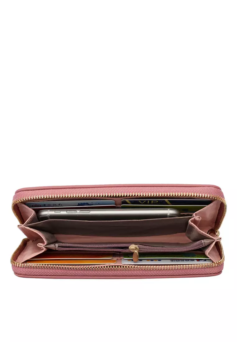 Women's Long Zipper Wallet (Dompet Panjang Ritsleting Wanita) - Ungu
