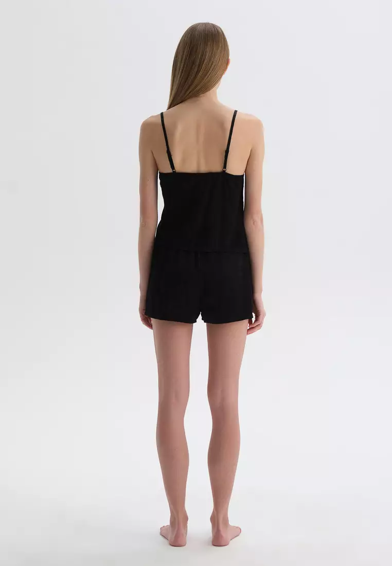 Black Tanktop, Regular Fit, Homewear And Sleepwear for Women