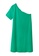 COS green One-Shoulder T-Shirt Dress 528F3AAAD77D0AGS_1