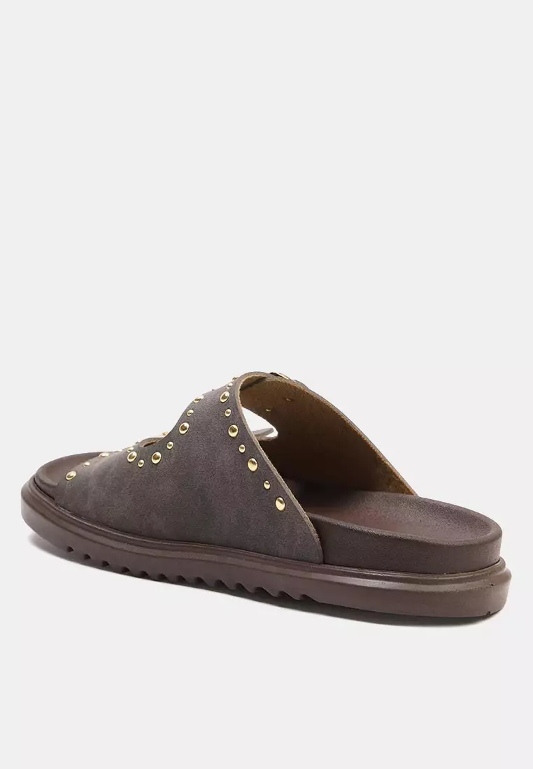 Stud Buckle Sandals