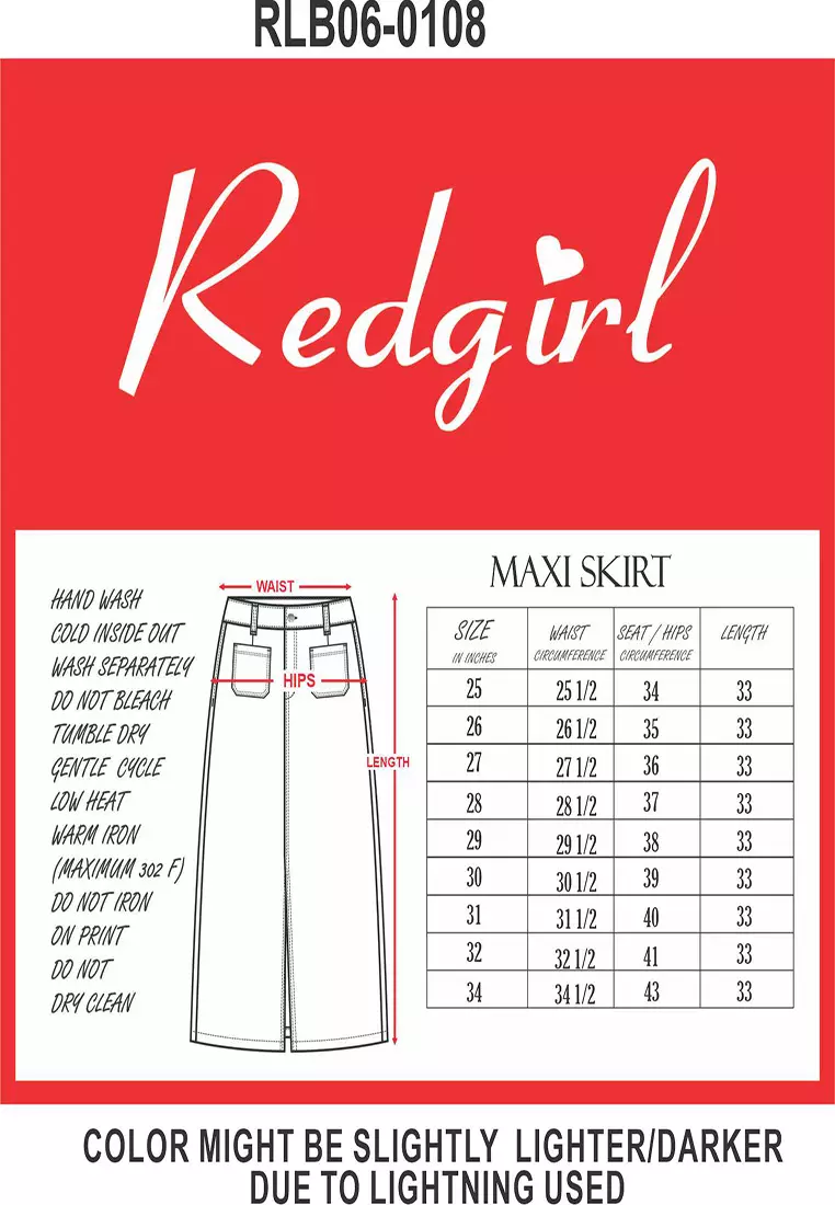 Denim Maxi Skirt Ladies