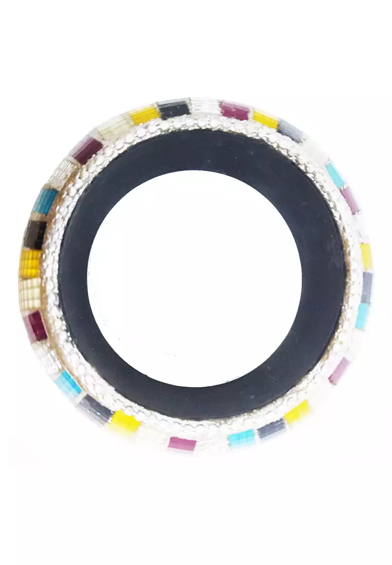 Multicolour Mirror Artwork Bangle