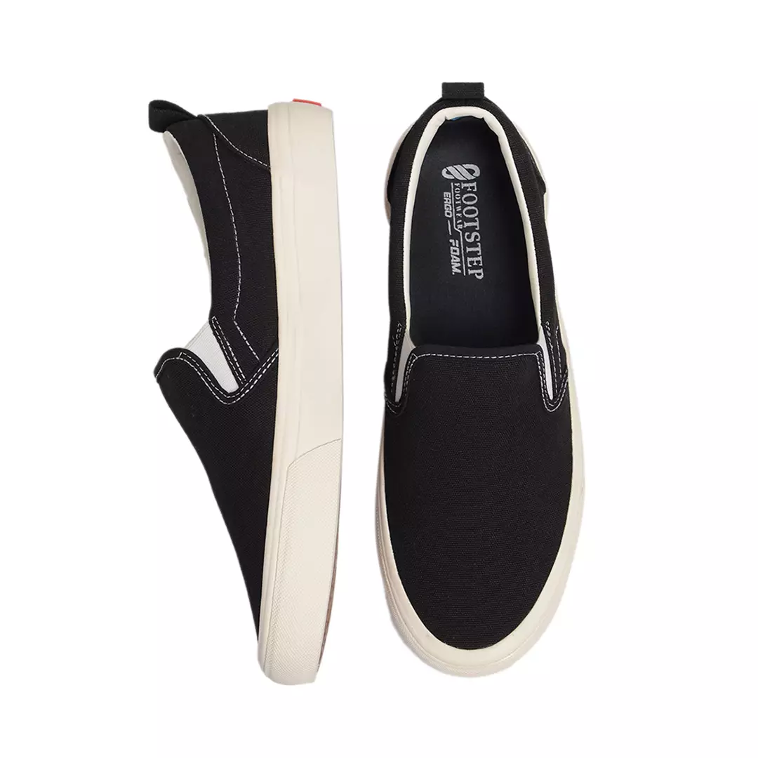 Footstep Footwear Diego Black White Men Sneakers Shoes
