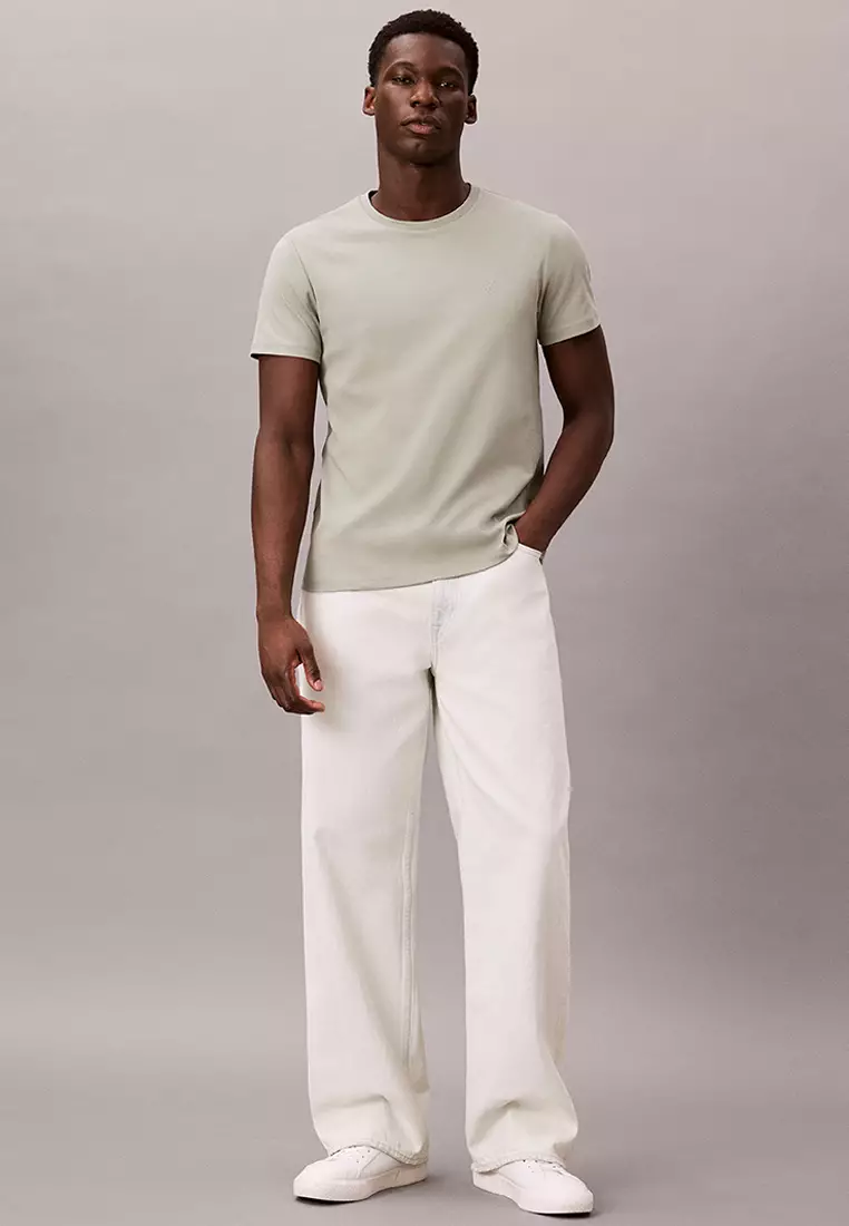 Slim Sleek Interlock Monogram Tee - Calvin Klein Jeans
