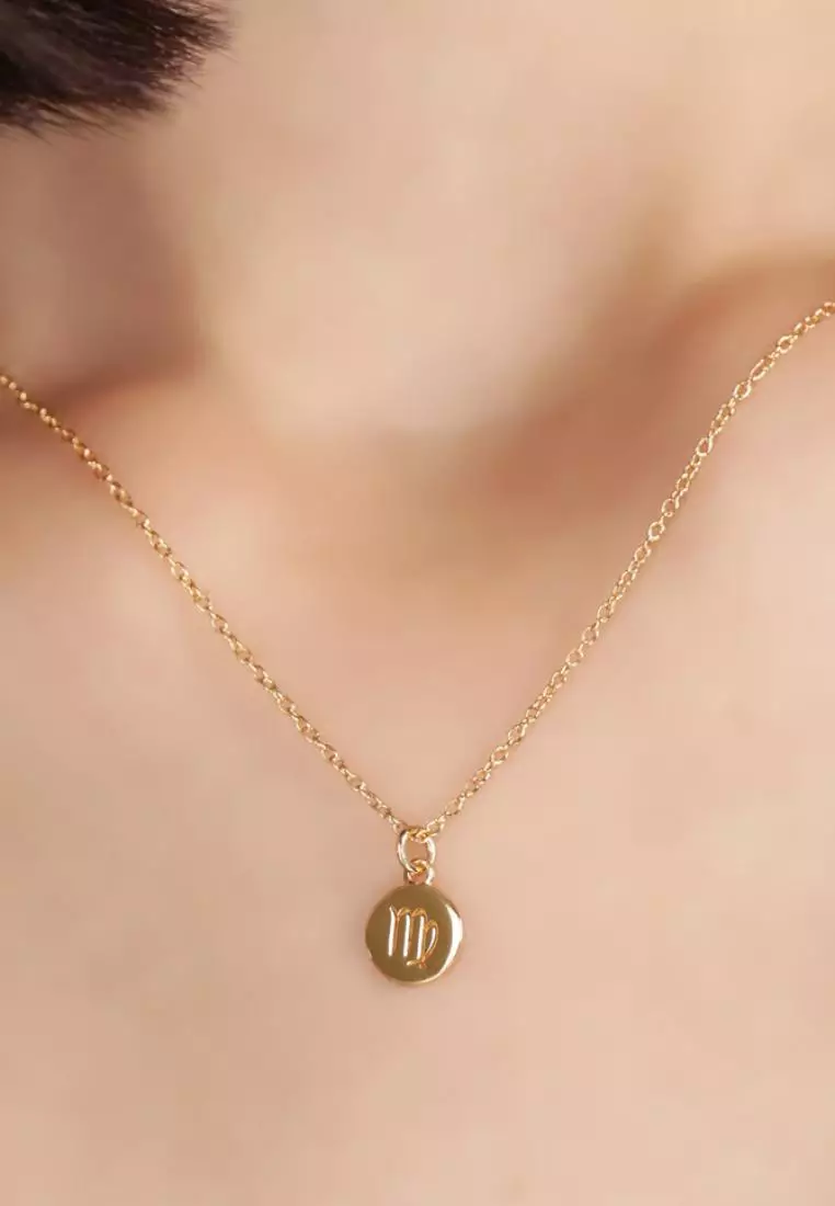 Vermeil Zodiac Necklace Virgo
