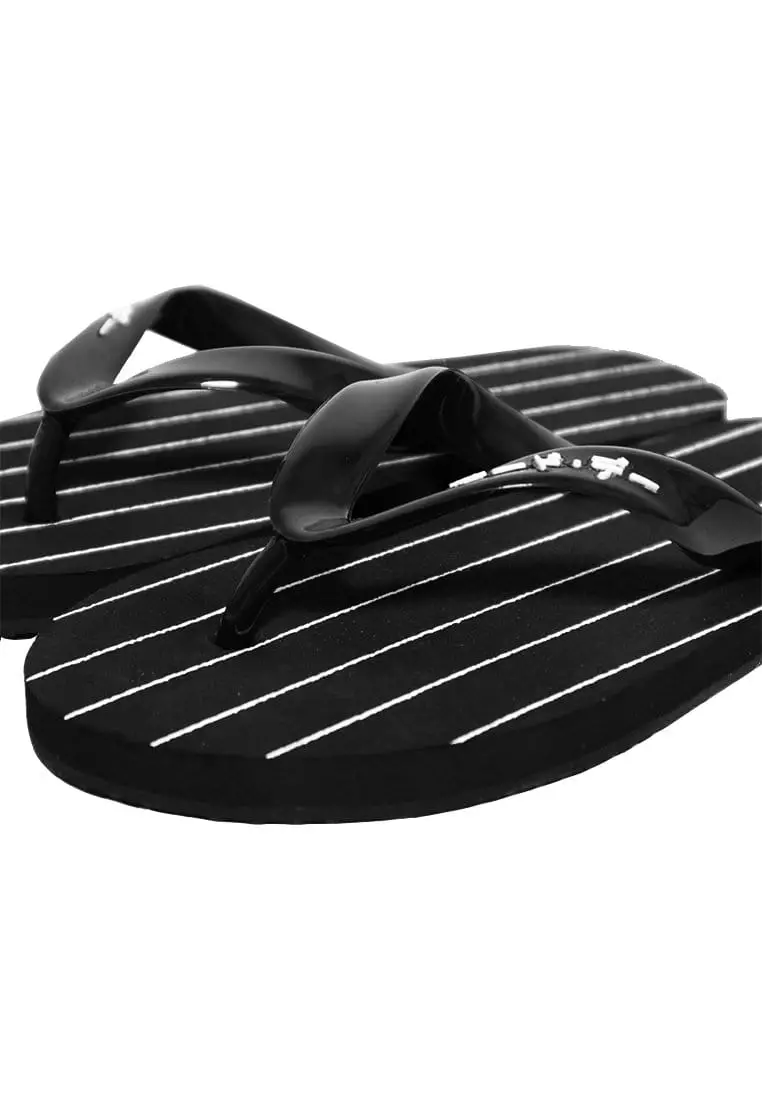 AMB07 Sandal Jepit Pria Hitam Stripe