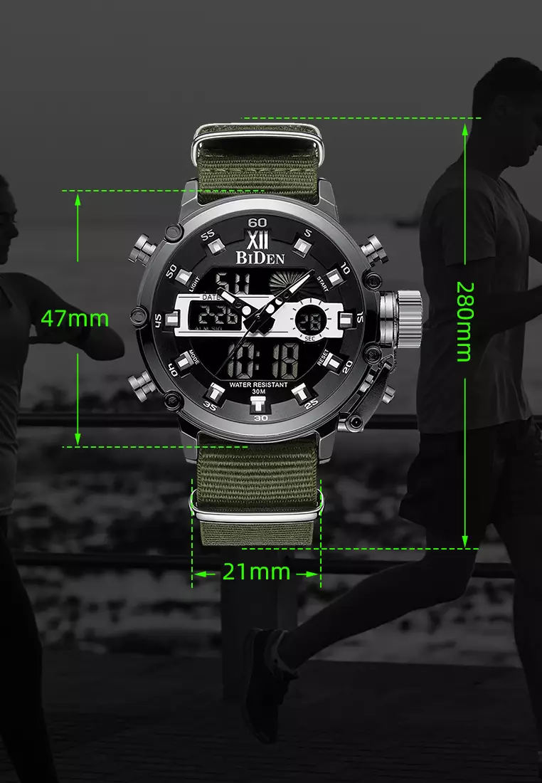 jam tangan pria fashion simple bisnis mesh belt chronograph casual jam