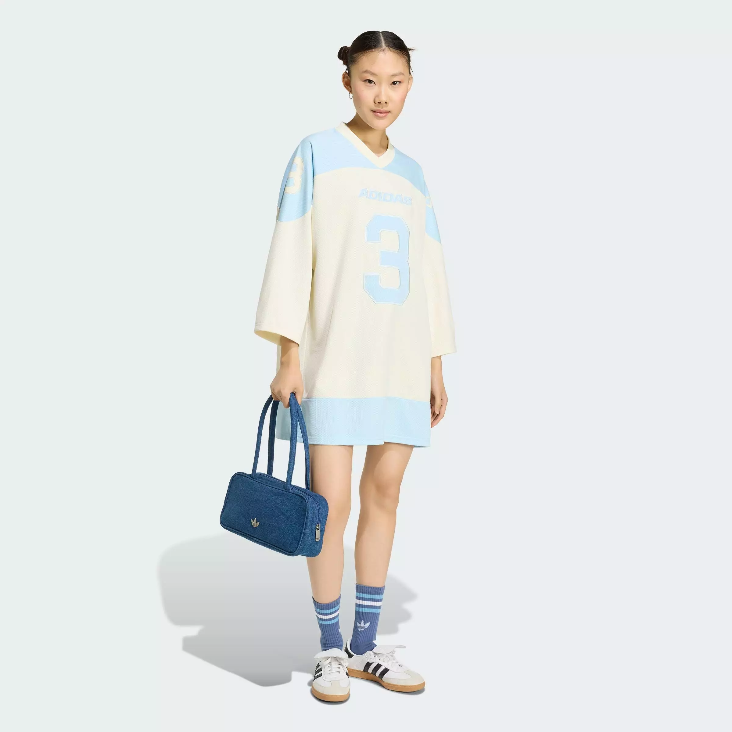 Lifestyle ORIGINALS HOCKEY JERSEY DRESS Women Blue KU9203