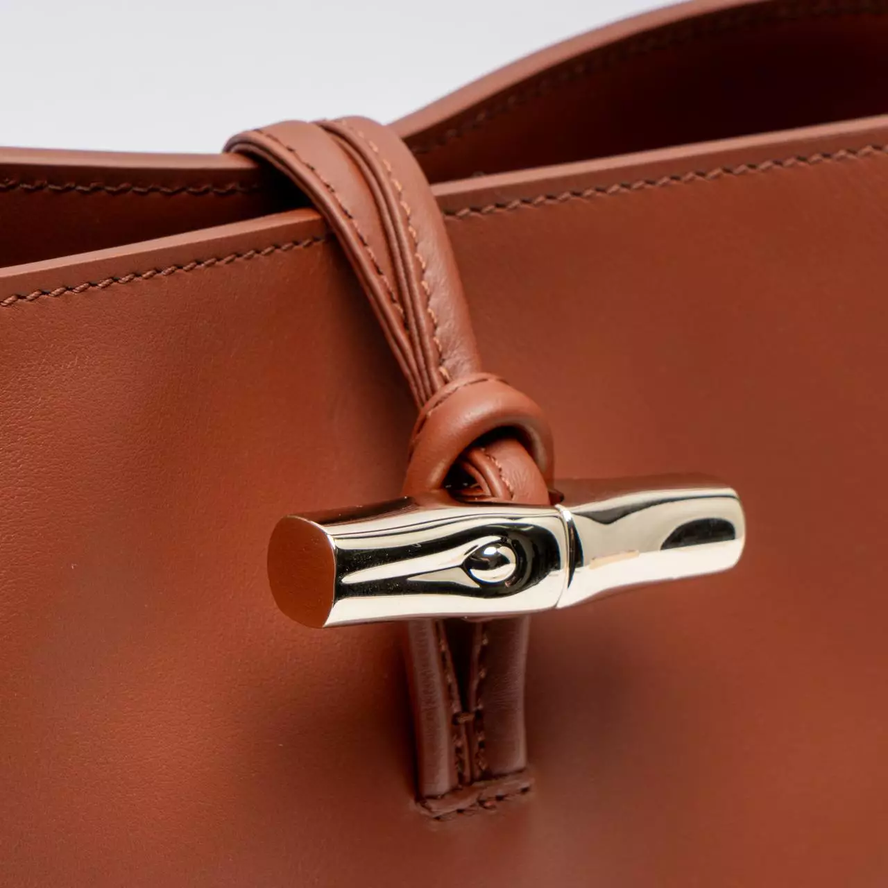 Le Roseau Xtra Small No Snap Button Bucket Bag Bark