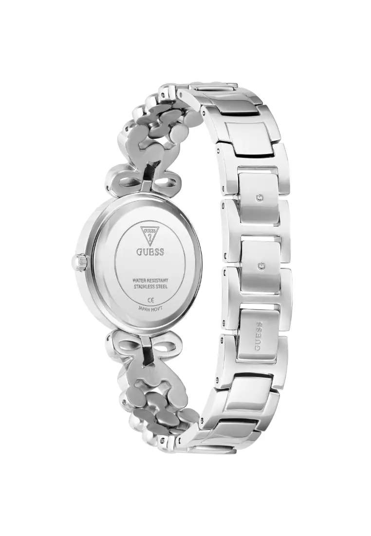Guess Jewelry Silver Stainless Steel Analog Quartz Watch For Women GW0838L1