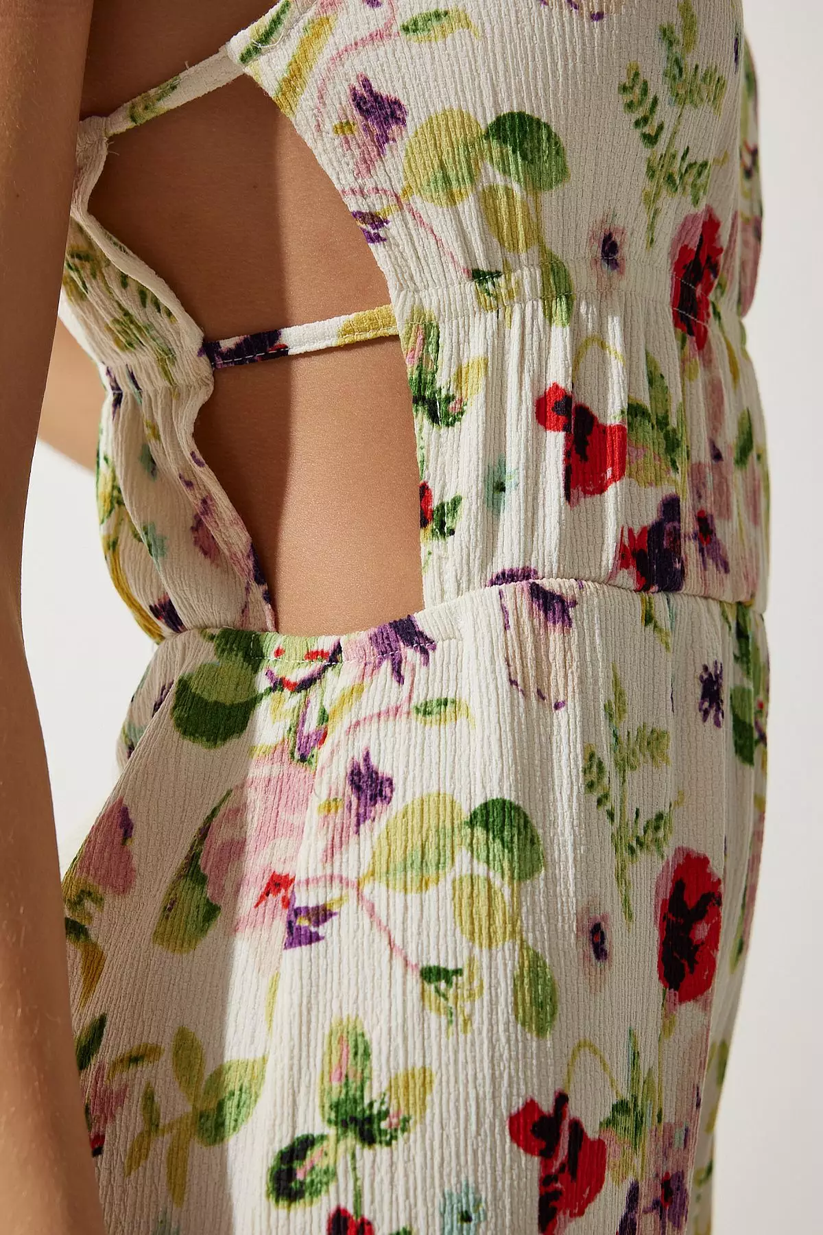 Pattern Cut Out Jumpsuit