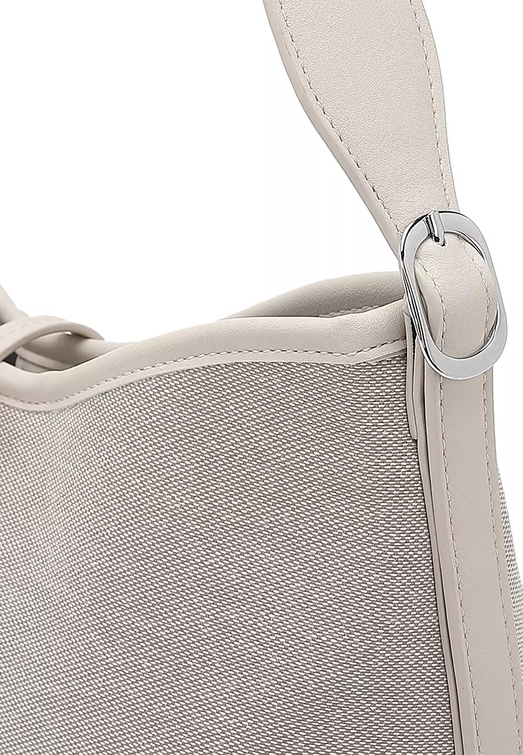 Women's Top Handle Bag / Sling Bag / Crossbody Bag - White