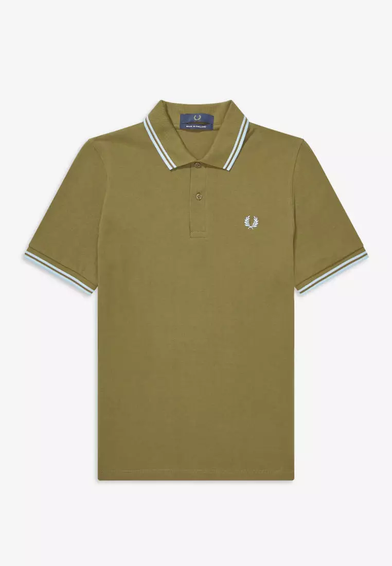 Buy Fred Perry Fred Perry M12 Twin Tipped Fred Perry Shirt (Green