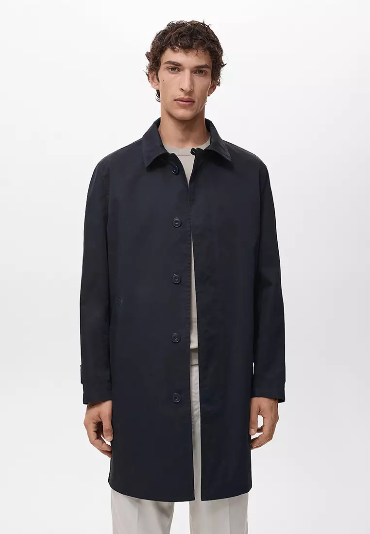 Classic Water-Repellent Trench Coat