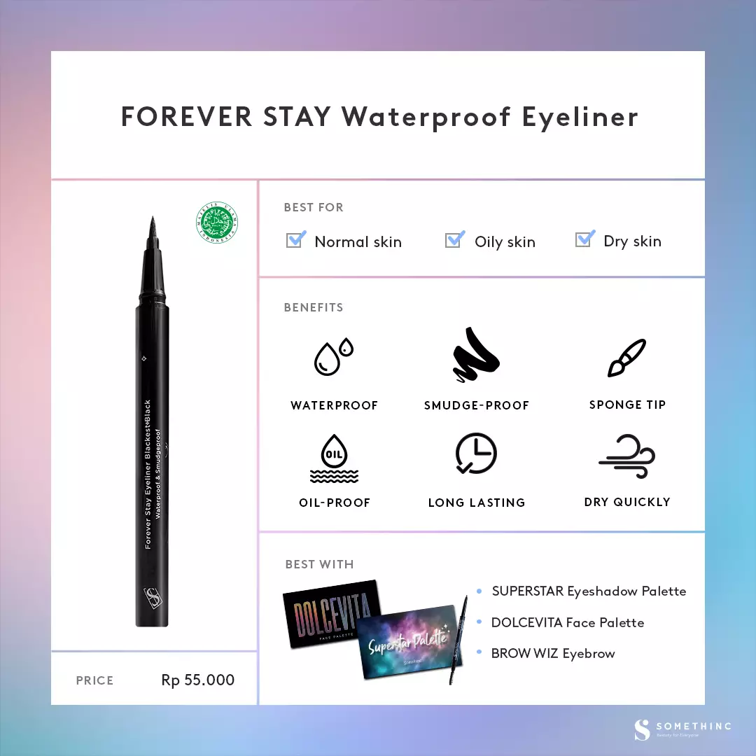 Jual Somethinc Somethinc Forever Stay Waterproof Liquid Eyeliner