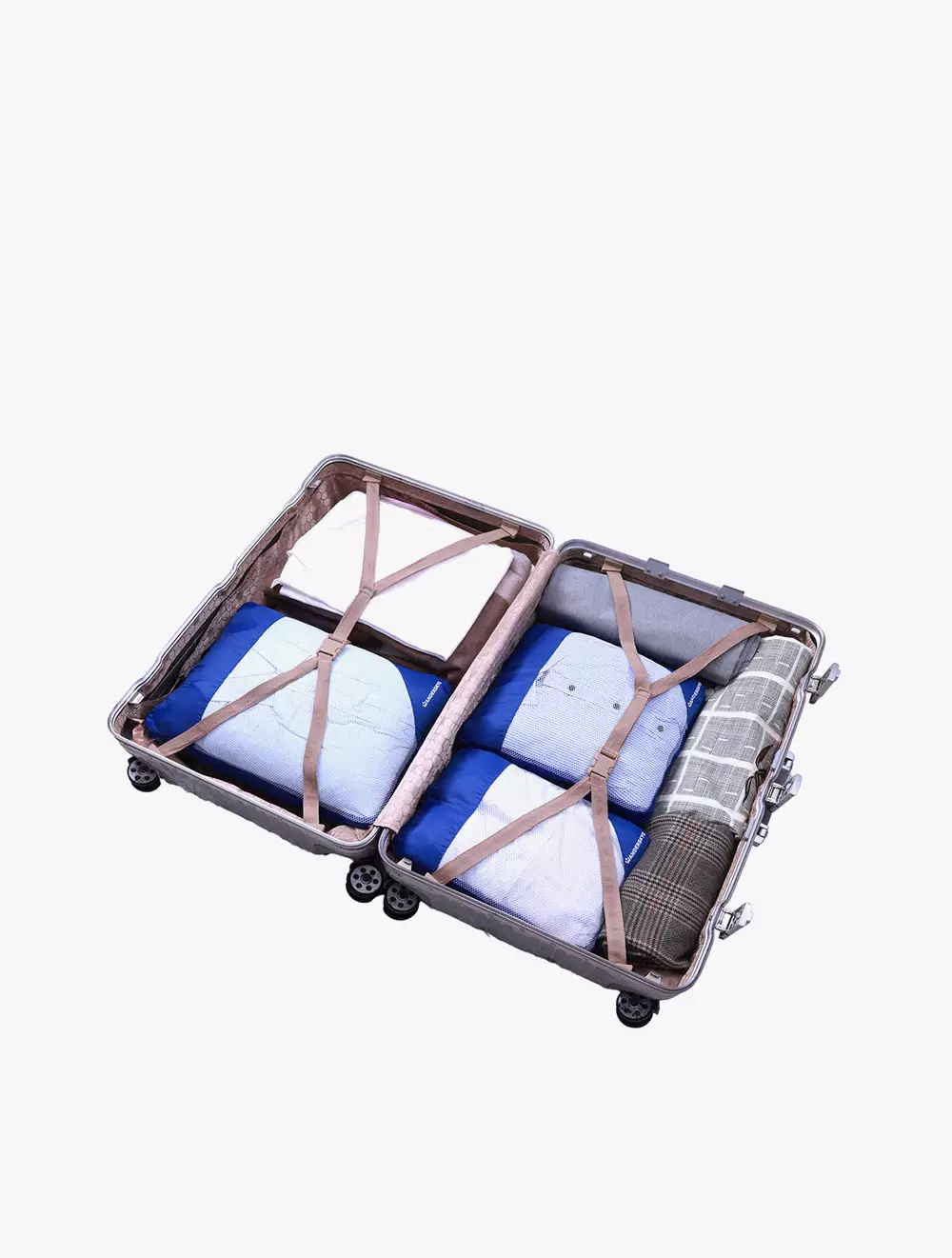 Wanderskye Compression Packing Cubes - Set of 3 Royal Blue - Black