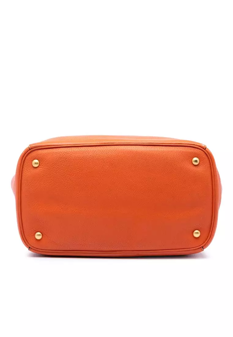 Pre-Loved Prada Vitello Daino Open Convertible Tote