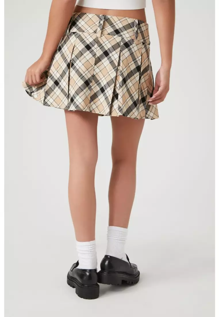 Buy FOREVER 21 Pleated Plaid Mini Skirt 2024 Online ZALORA