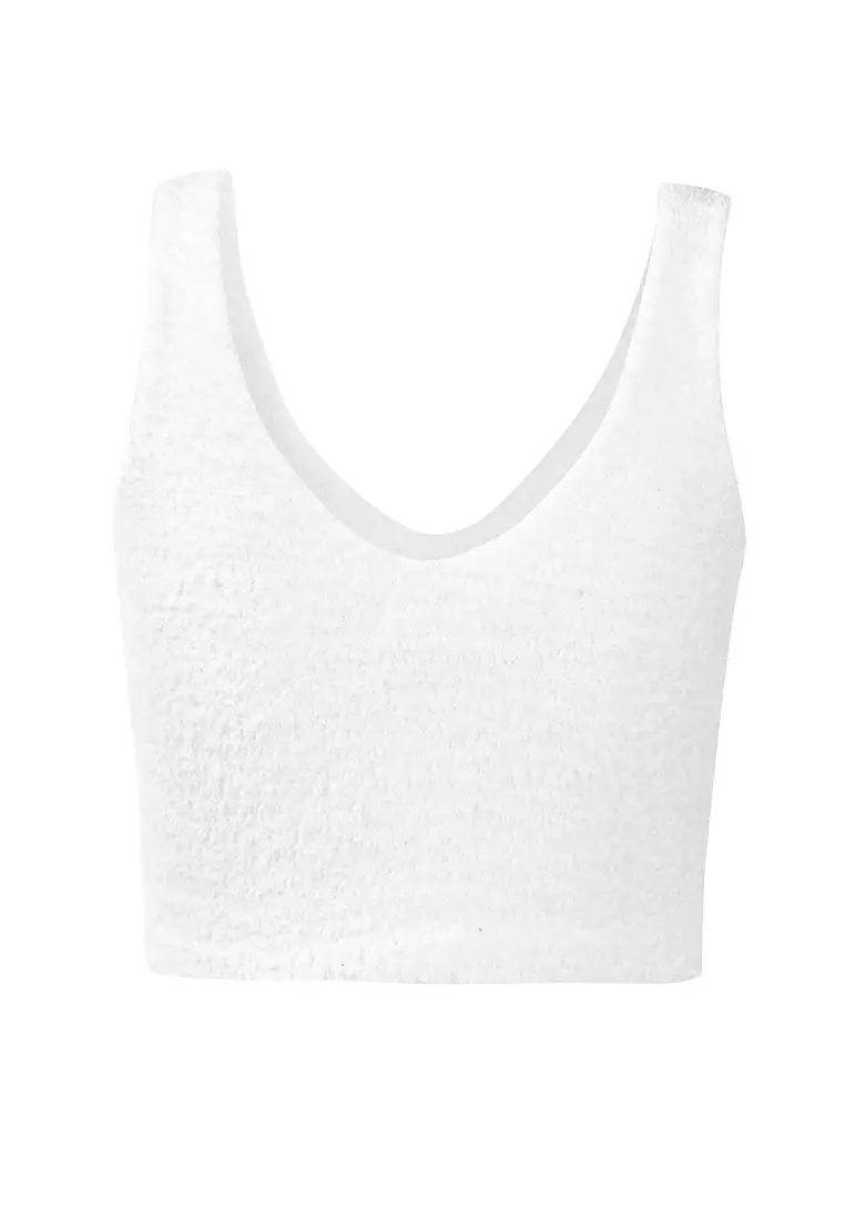 Buy London Rag White Basic Sleeveless Crop Top in White 2024