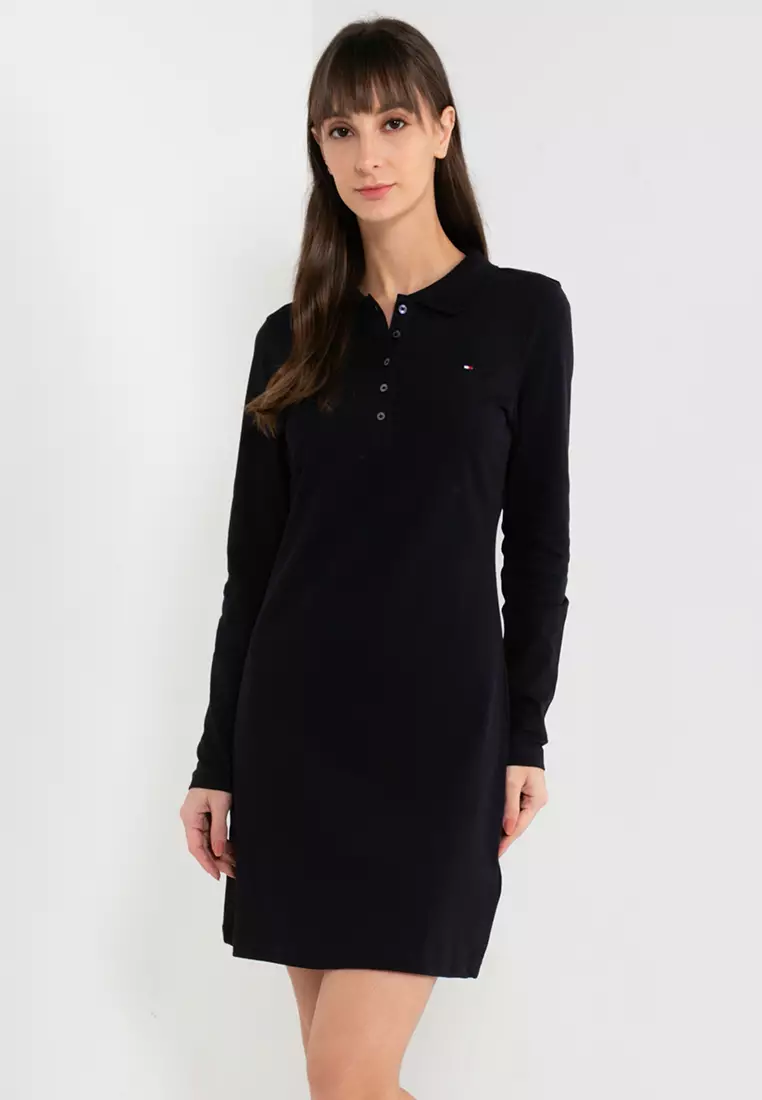 Tommy hilfiger slim fit long sleeve polo sales