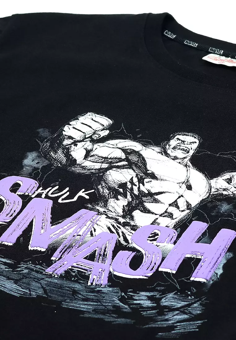 Boys Licensed Oversize Graphic T-Shirt "The Hulk Graphite"