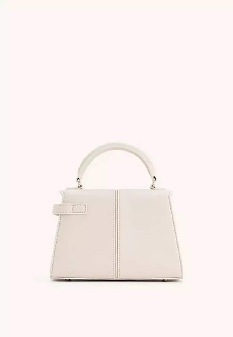 Elise Top Handle Bag - White