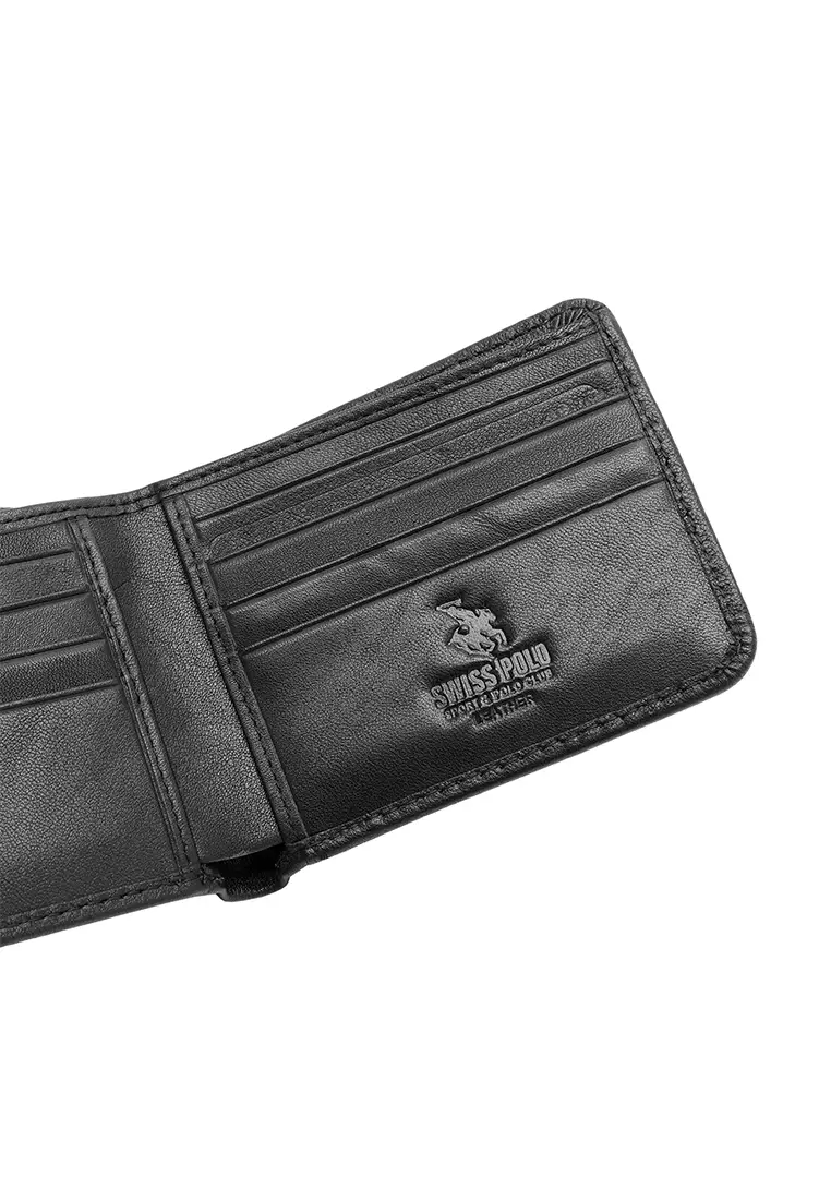 Gift Set - Leather RFID Wallet + 35mm Automatic Buckle Belt - Black