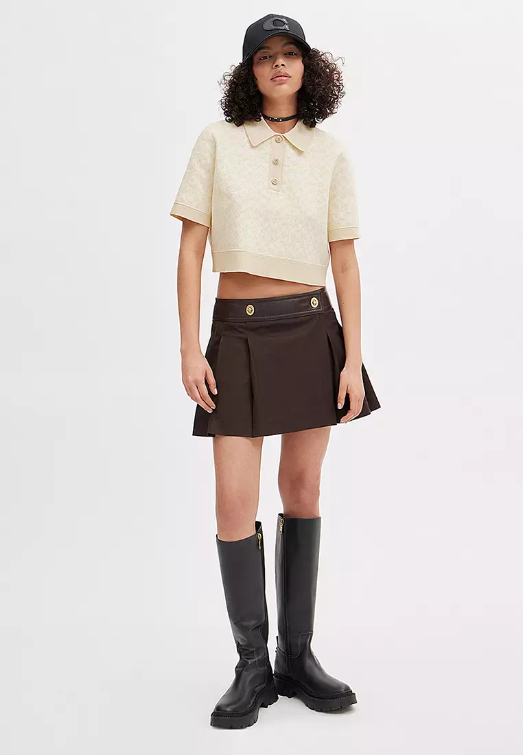 Buy Coach Sporty Cropped Polo Shirt 2026 Online | ZALORA