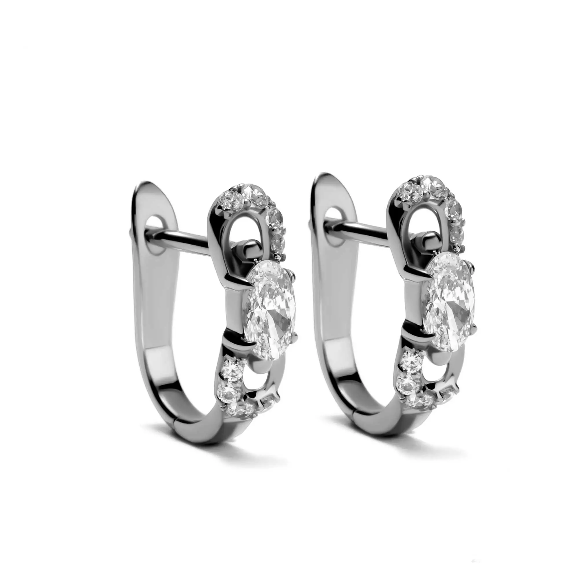 Anting Hoops Emas 7k - Sara Gold Earring - Glacia Collection - Juene Jewelry