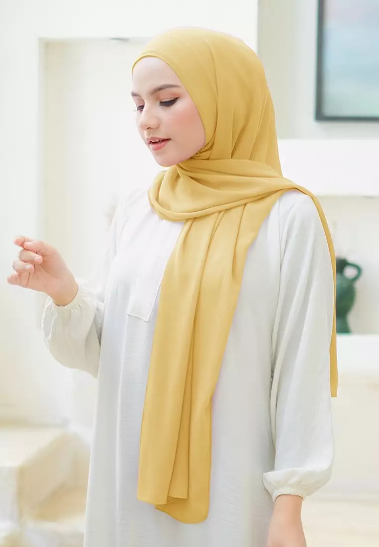 HIJAB INSTAN LATIFA - MUSTARD