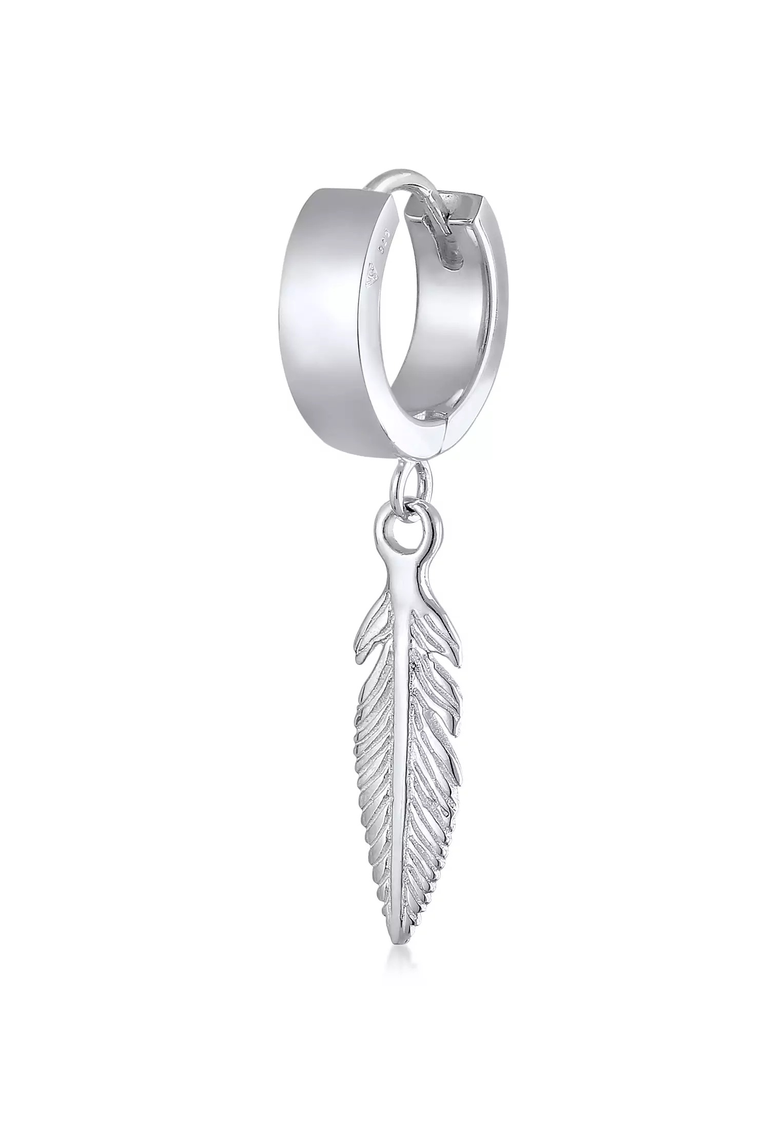 Men's single online feather earrings