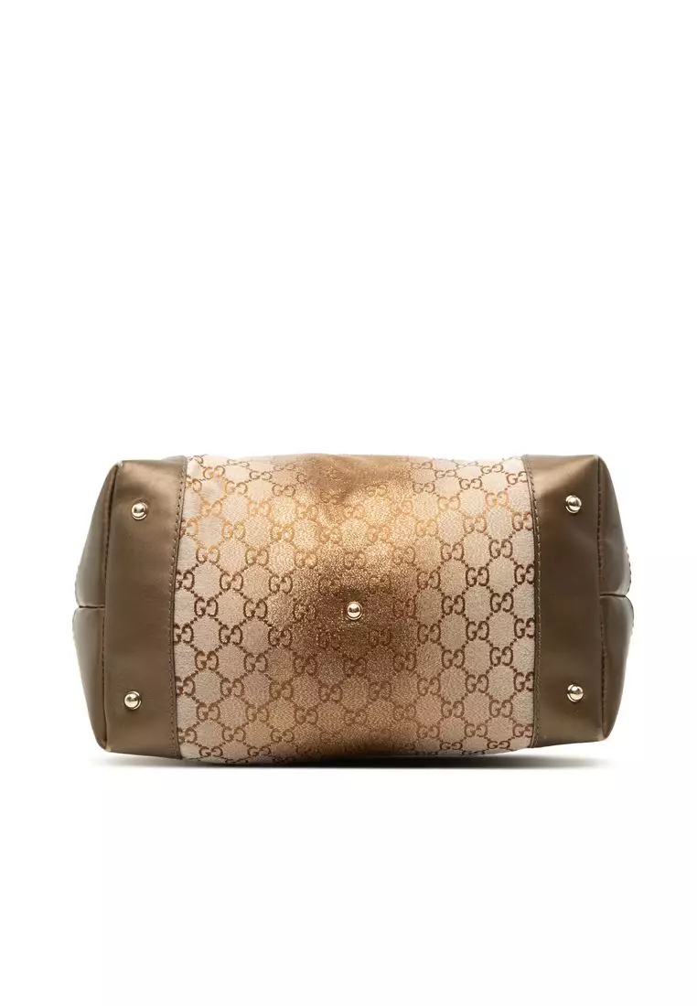 Pre-Loved Gucci Gg Lurex Heart Bit Shoulder Bag