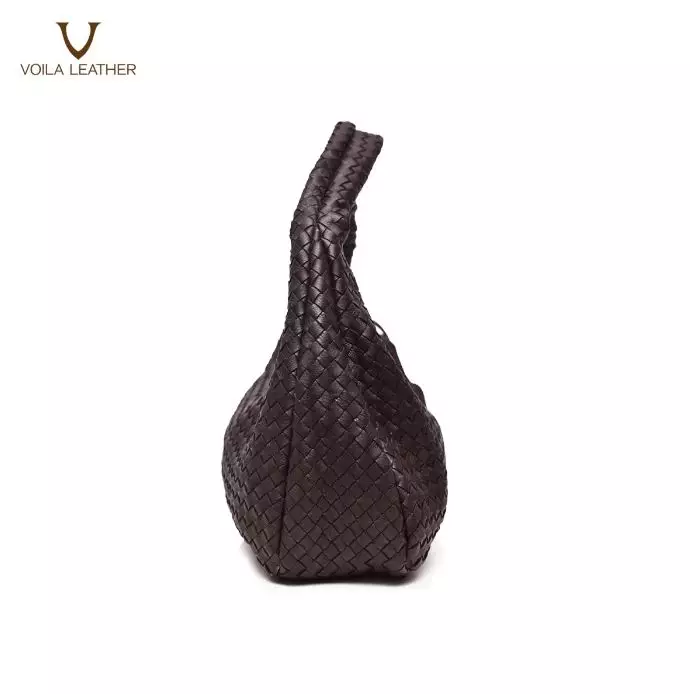 VOILA LEATHER Tas Tote Tas Shoulder Wanita Kulit Asli Gneuine Leather Tote Bag Shoulder Bag BERNA Brown