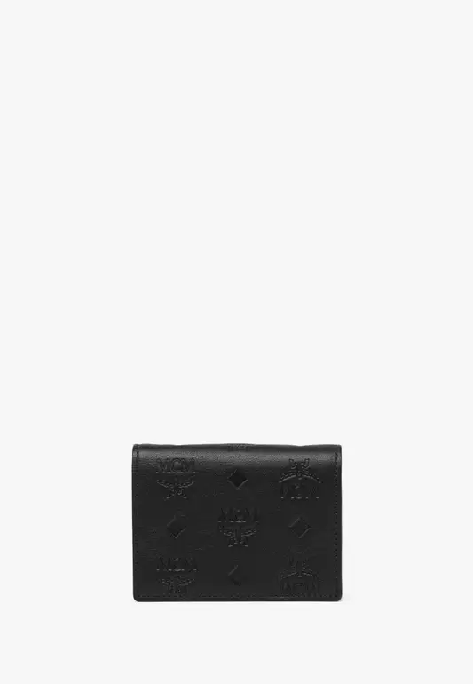 Aren Snap Wallet in Embossed Monogram Leather