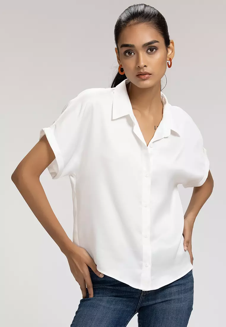 Buy Shaye White Comfort Casual Shirt 2024 Online ZALORA Singapore