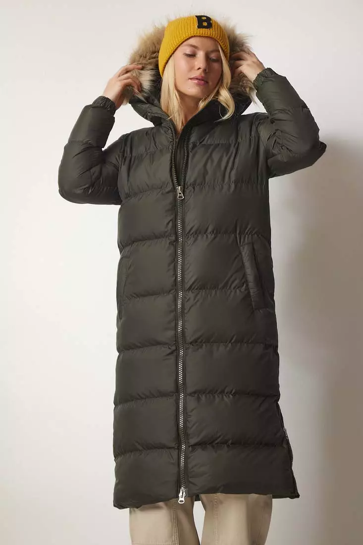 Quilted down sales parka jacket