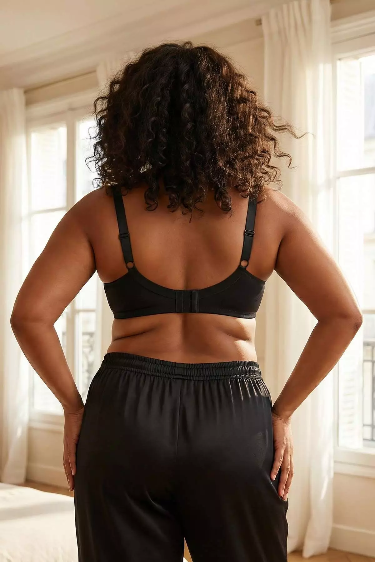 Black Silver Stone Printed Covered Plus Size Bra Tbbss26Cw00001