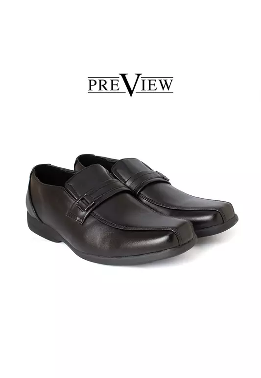 Preview Junno Black Formal/School Slip-on Shoes for Men