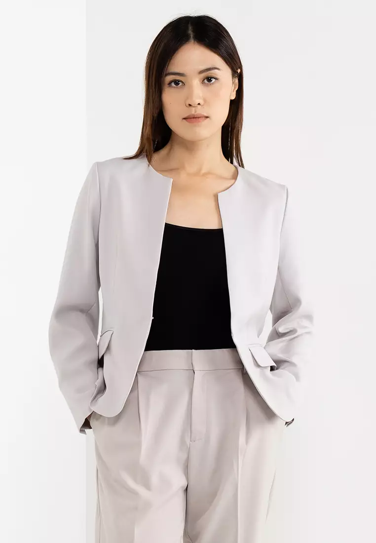 No collar jacket women's sale