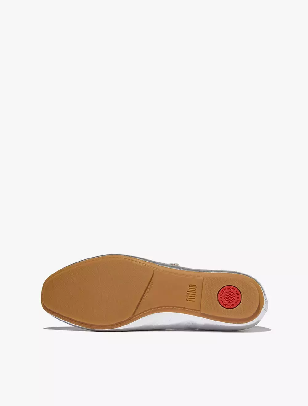Fitflop Delicato Crystal-Buckle Leather Mary Janes - Silver