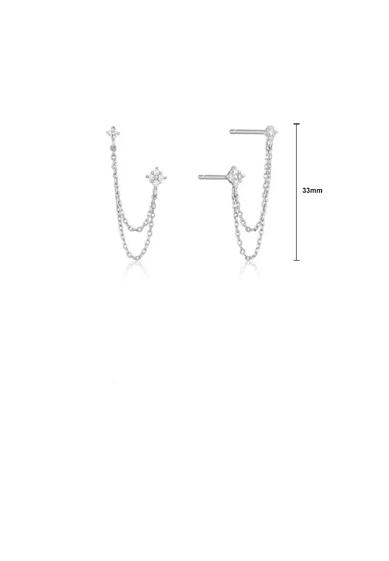 Double stud earrings hot sale